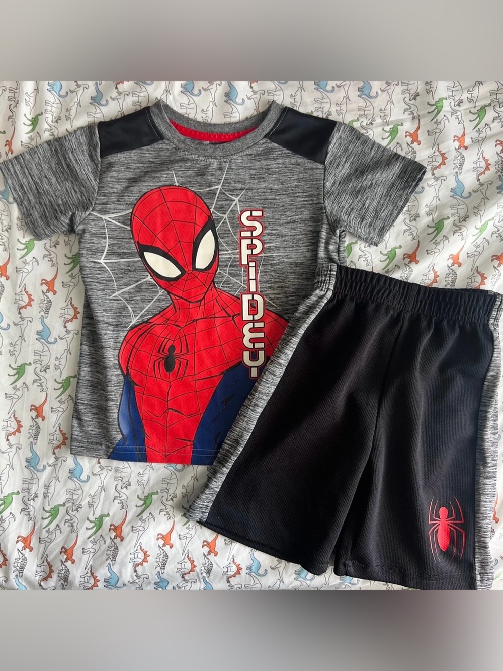 Toddler Spiderman short set